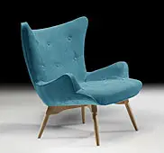 Sillón retro Don Draper turquesa