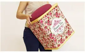 Taburete caja de té