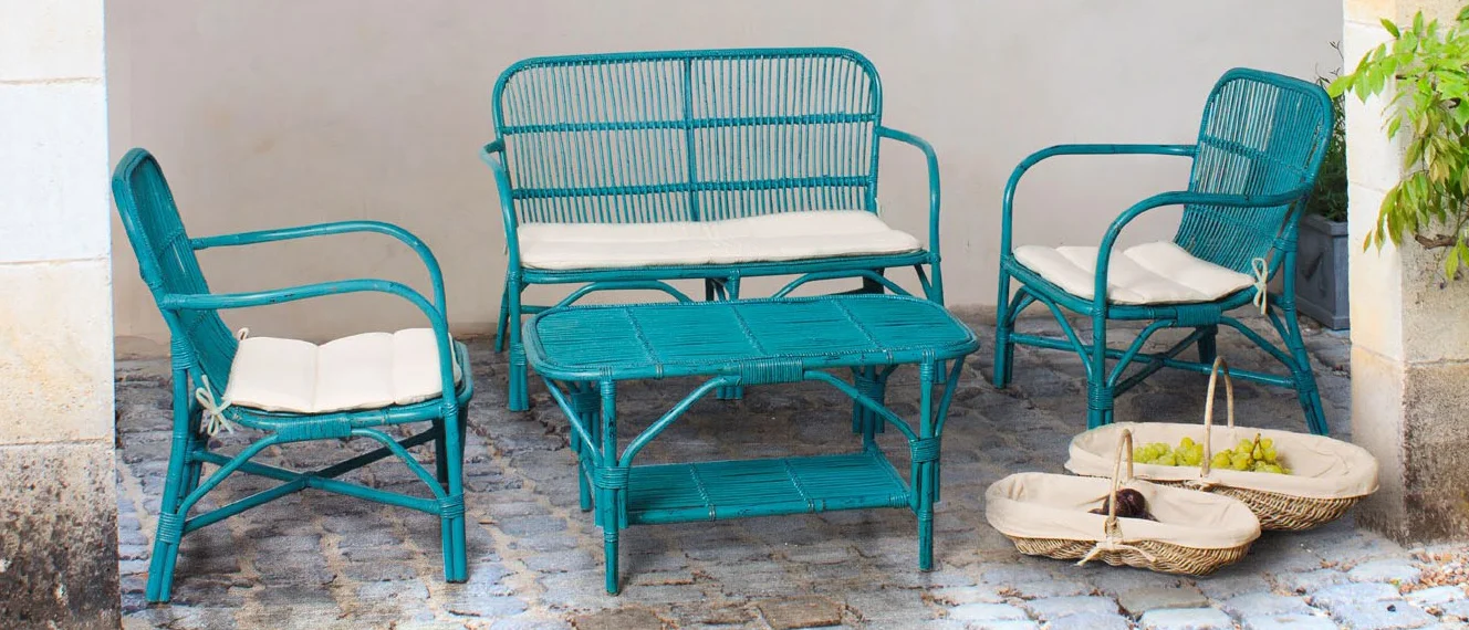 Salón azul de jardín Rosita