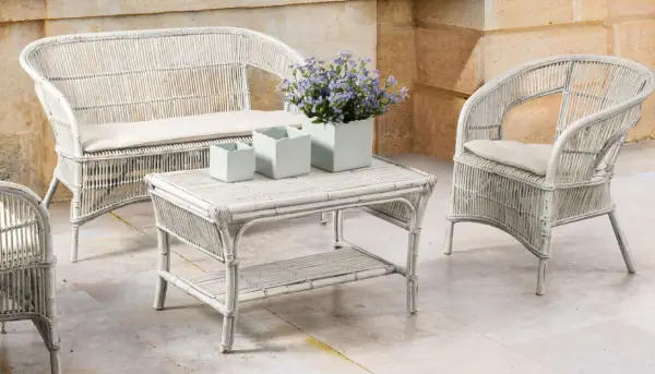 Salón blanco de jardín Tais
