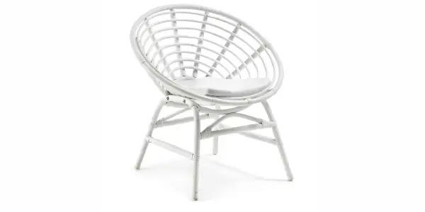 TEX PIEZA DECORATIVA RATTAN BLANCO TEJIDO BLANCO J33