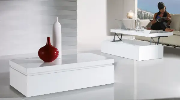 Mesa de Centro baúl elevable Moderno Stepy