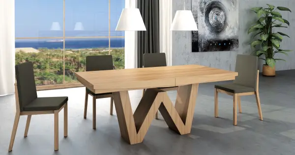 Mesa de Comedor extensible Moderna Wenda