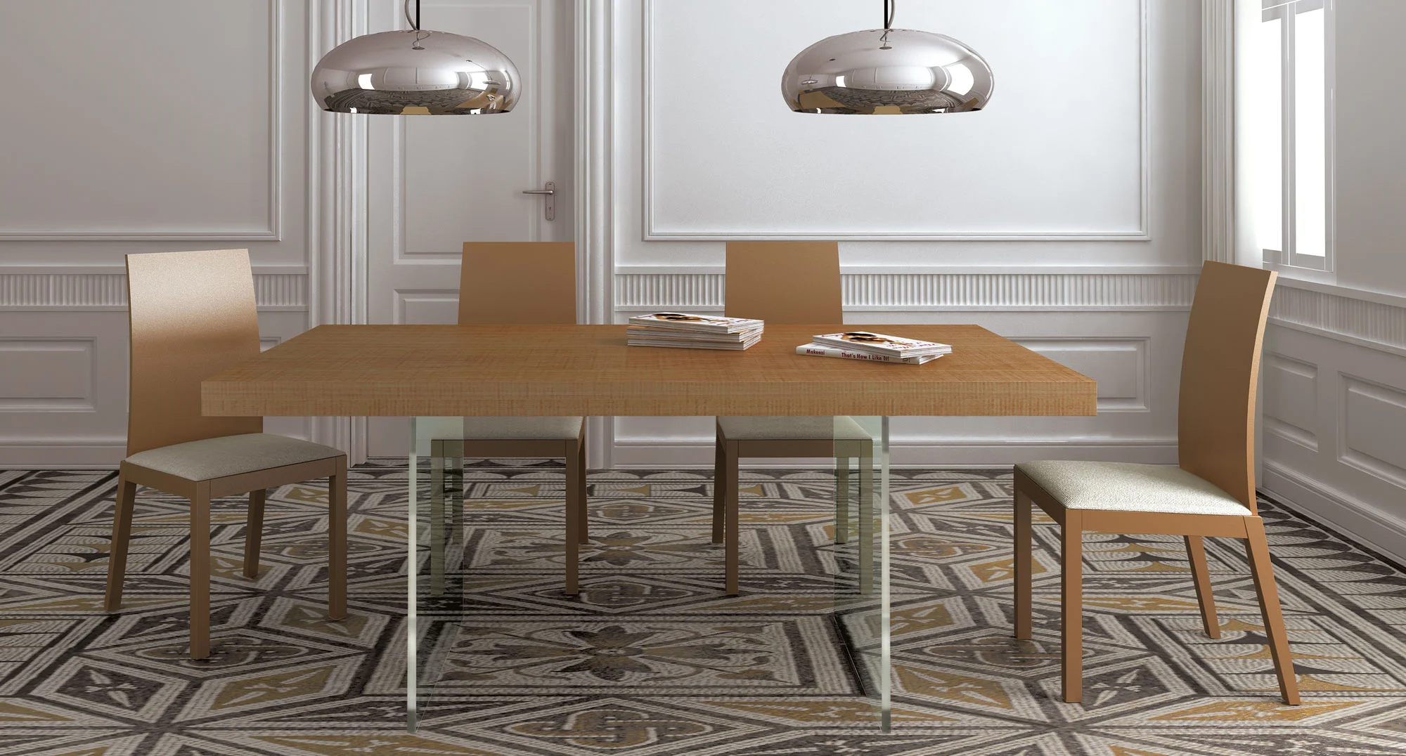 Mesa de Comedor Moderna Clear