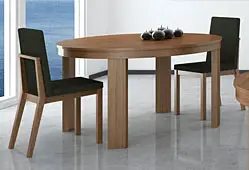Mesa de Comedor redonda extensible Moderna Julia