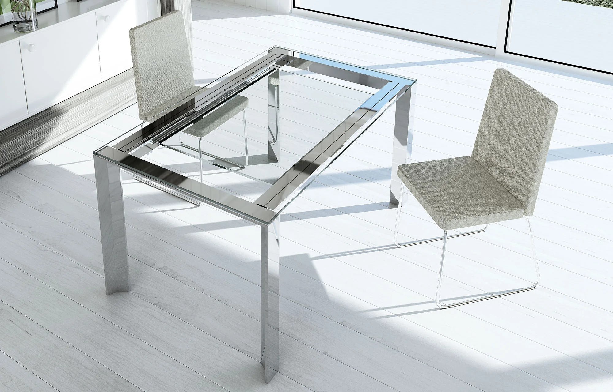Mesa de Comedor extensible Moderna Tama