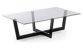 PLUM mesa centro epoxy negro cristal fume gris PLUM mesa centro epoxy negro cristal fume gris