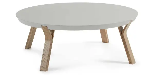 Mesa centro SOLID roble gris lacado mate gris claro