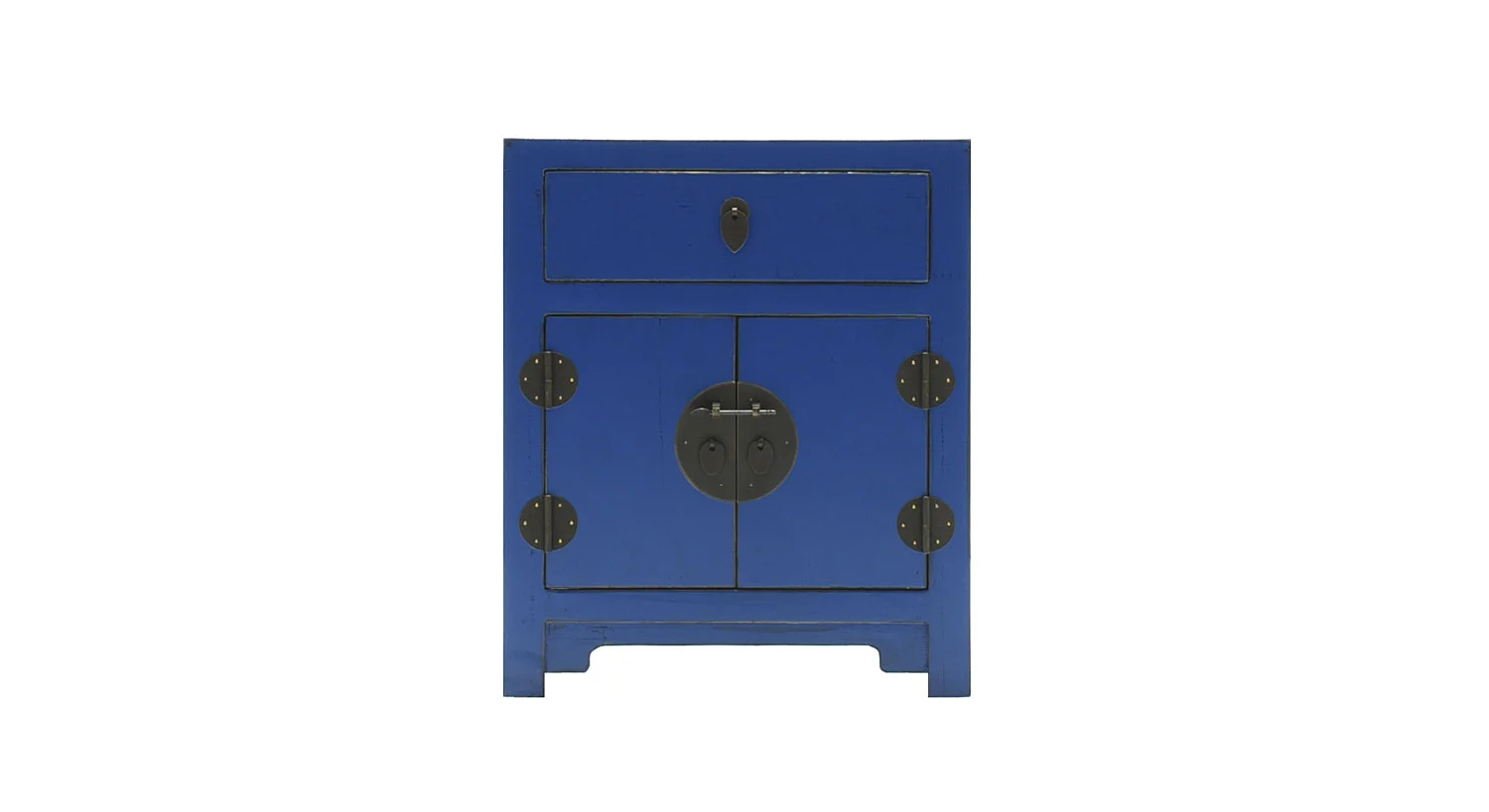 Mesa de noche oriental azul
