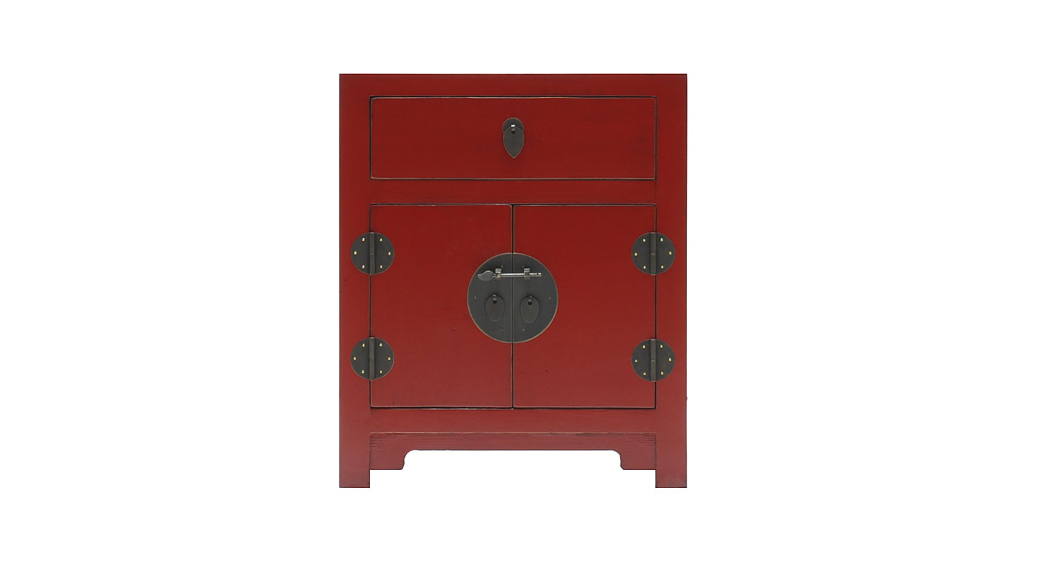 Mesa de noche oriental Rojo
