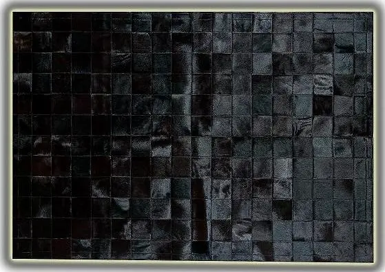 Alfombra piel toro mod Astrakan negro 140x200cm
