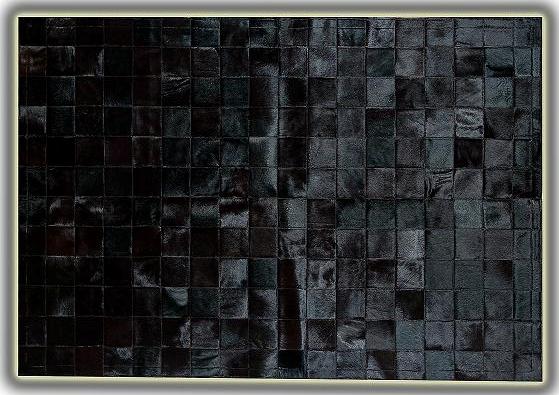 Alfombra piel toro mod Astrakan negro 140x200cm