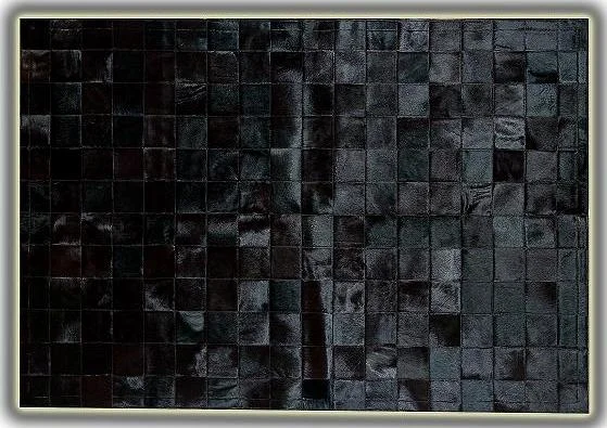 Alfombra piel toro mod Astrakan negro 140x200cm