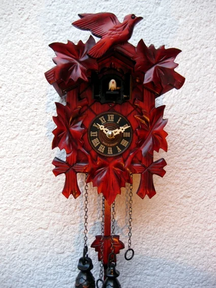 Reloj de Cuco Qdunkelrot