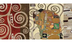 Cuadro canvas klimt el abrazo