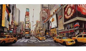 Cuadro canvas times square perspective Cuadro canvas times square perspective