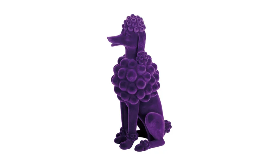 Figura Caniche Flock morado