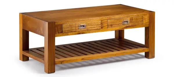Mesa de centro 2 cajones Colonial Star