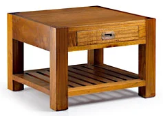 Mesa de rincón 1 estante Colonial Star Mesa de rincón 1 estante Colonial Star