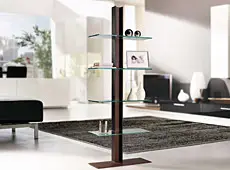 Estantería viga en óxido natural con cristal