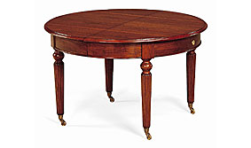 Mesa de comedor manivela clsica de madera extensible Lajo