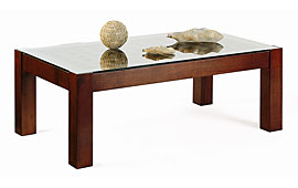 Mesa de centro clsica nogal rectangular Amamba