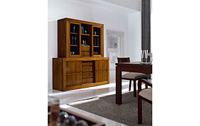 Vitrina de madera clsica Tenn