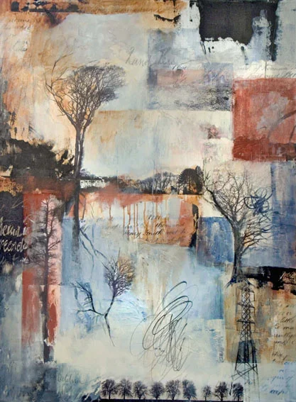 Cuadro Collage Abstracto sobre lienzo Ref. 45