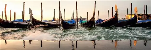 Cuadro Canvas Coucher de soleil sur Venise