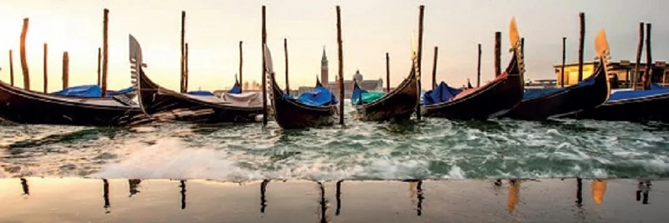 Cuadro Canvas Coucher de soleil sur Venise
