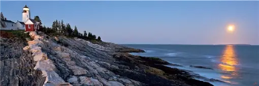 Cuadro canvas Le Pemaquid Point Lighthouse USA