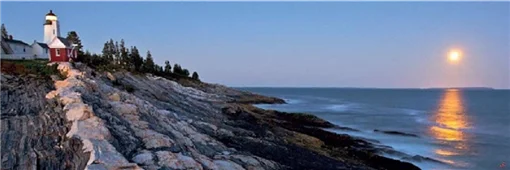 Cuadro canvas Le Pemaquid Point Lighthouse USA