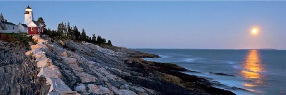 Cuadro canvas Le Pemaquid Point Lighthouse USA