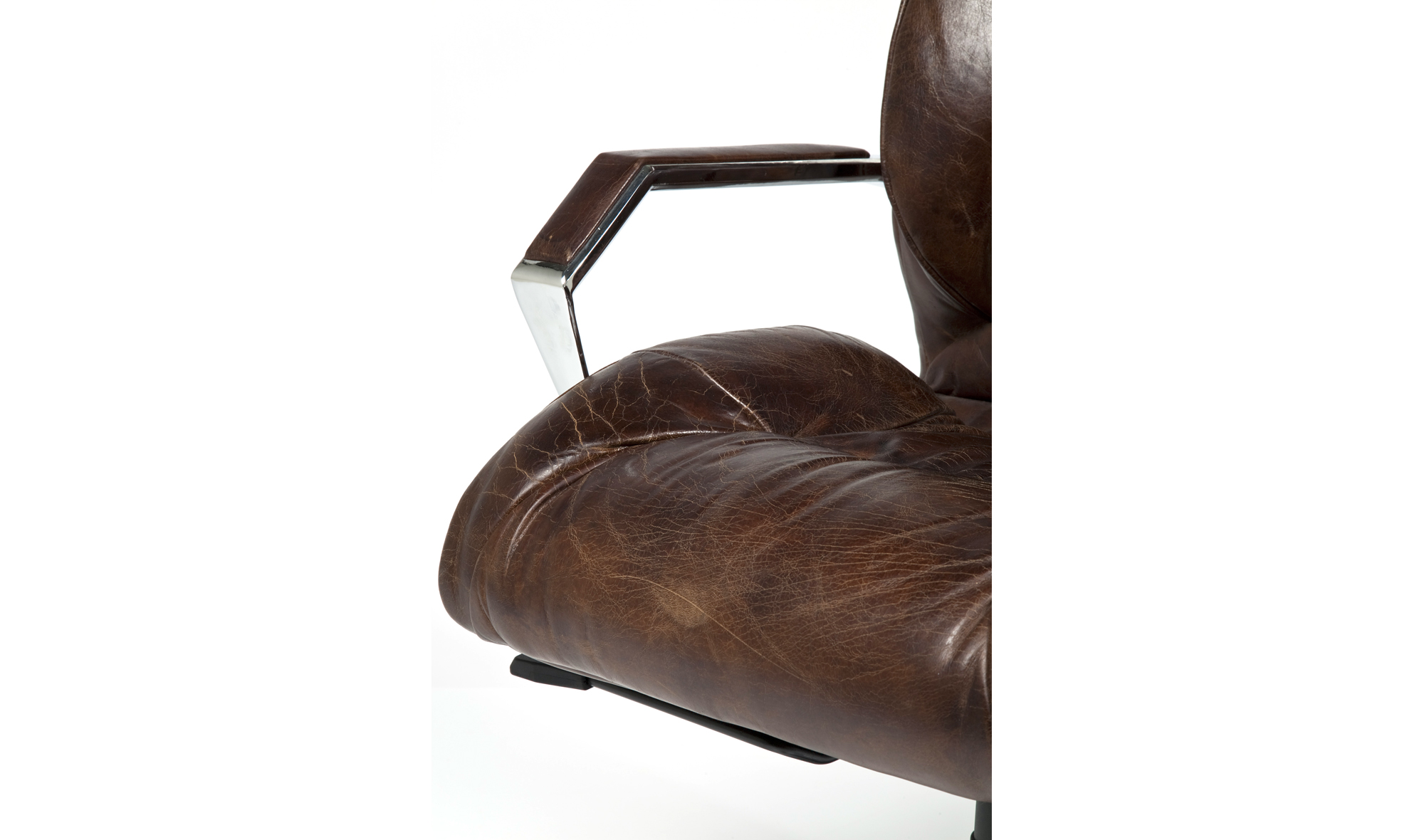 Sillón despacho piel anticuario