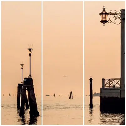 Cuadros Tríos Canvas Bonsoir Venise
