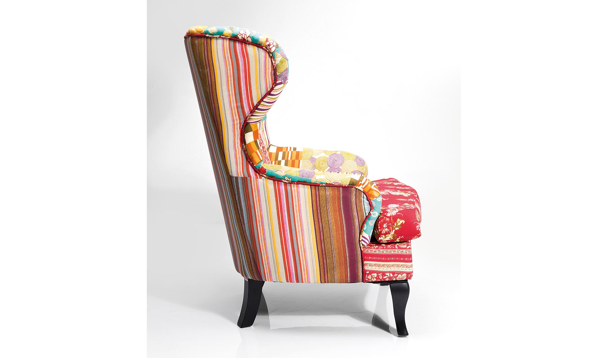 Sillón Orejero Patchwork Capitone