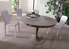 Mesa de comedor extensible laca Moderna Eclipse