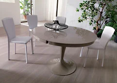 Mesa de comedor extensible laca Moderna Eclipse Mesa de comedor extensible laca Moderna Eclipse