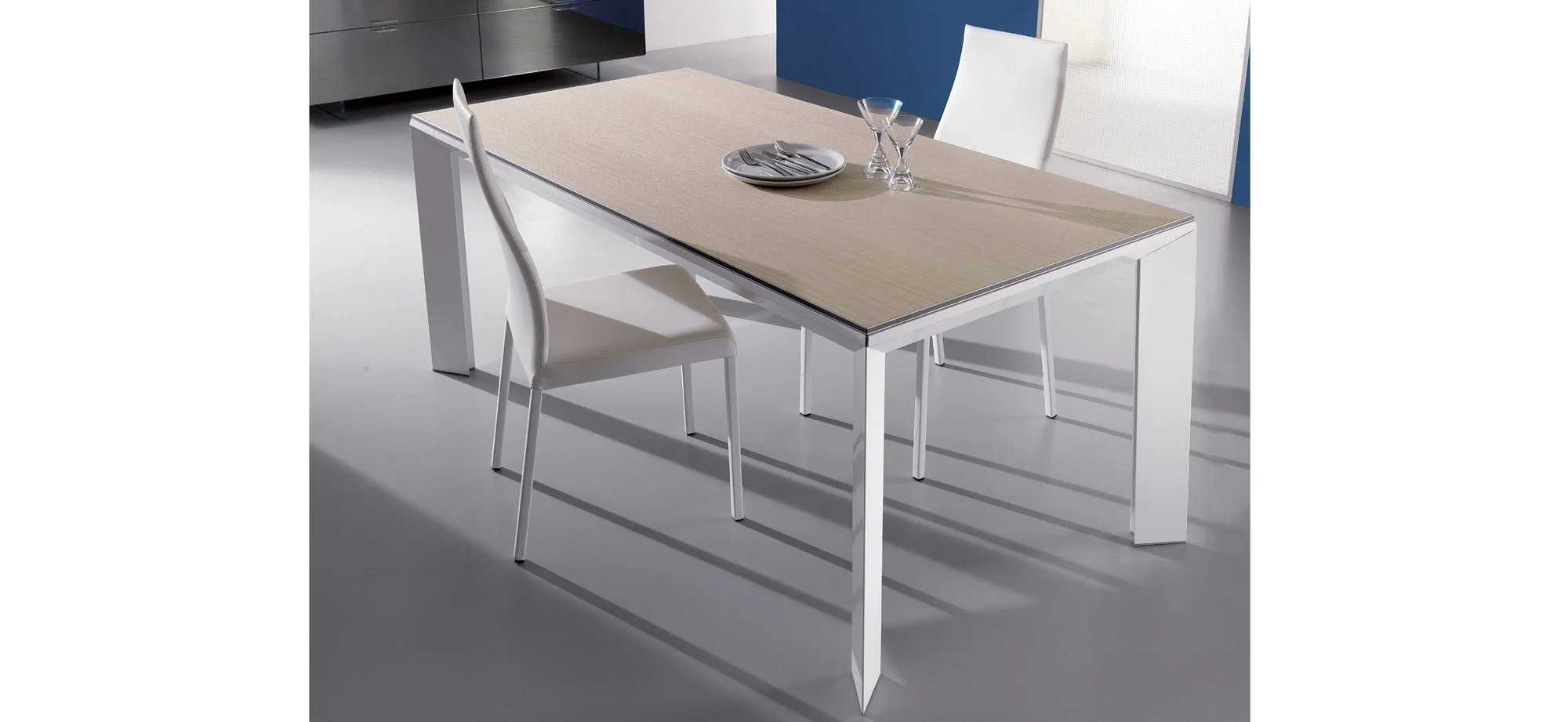 Mesa de comedor extensible madera Moderna Metro