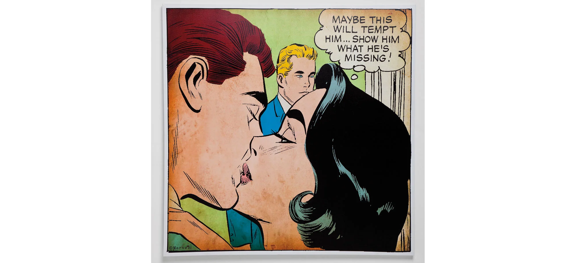 Cuadro Marvel beso