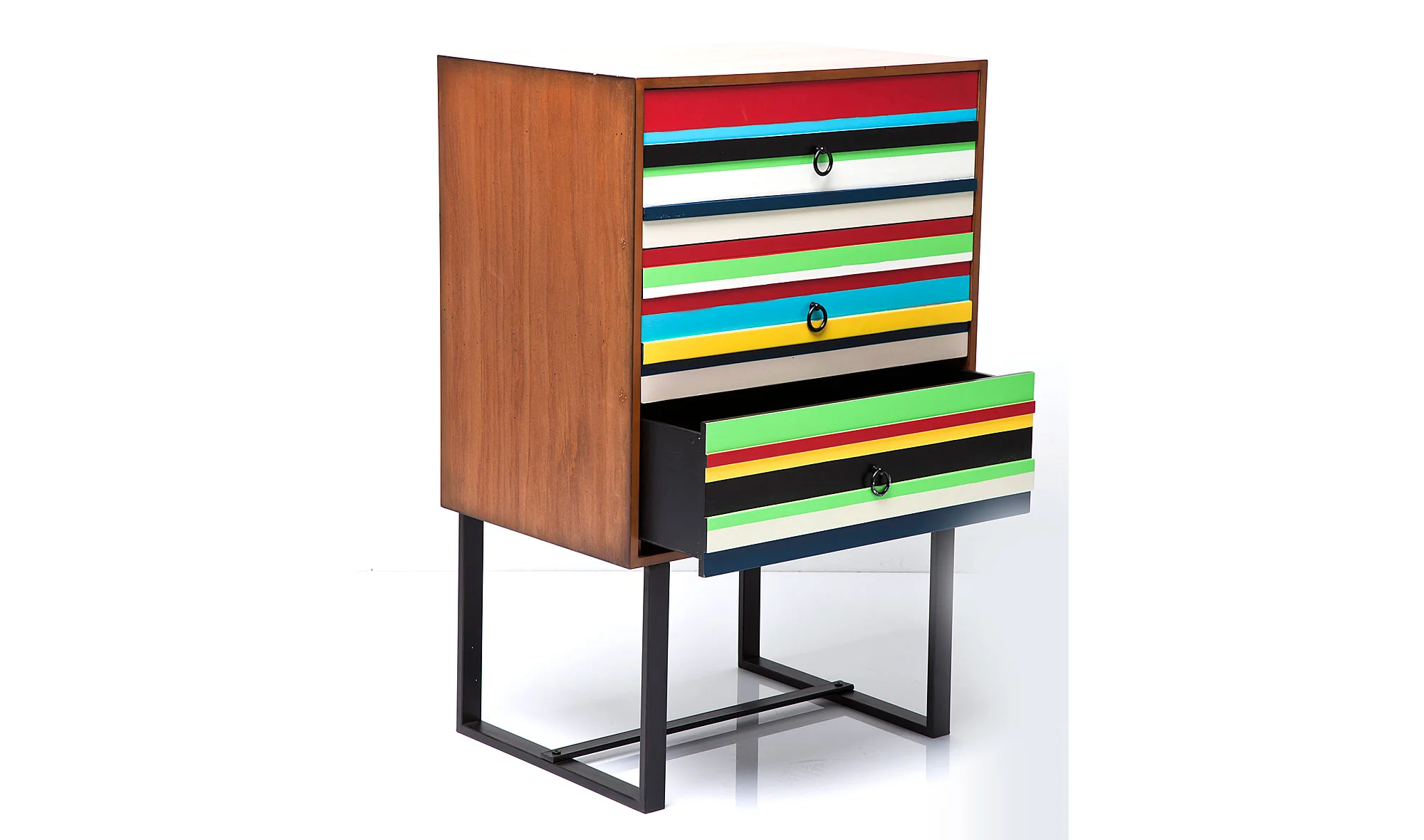 Comoda vintage multicolor 3 cajones