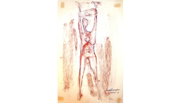 Pintura de Ramón Lapayese Desnudo