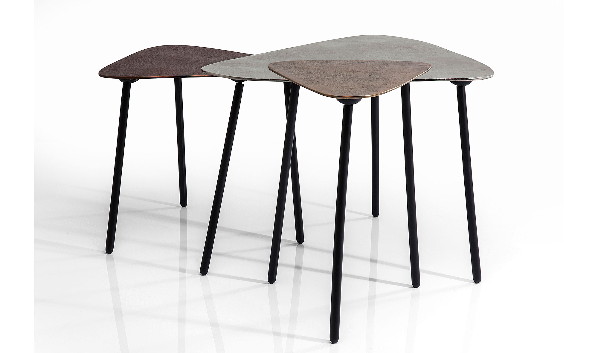Mesa centro Loft Triangle Vintage (3/Set)