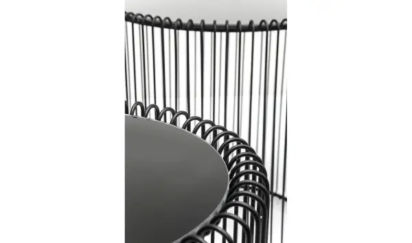 Set dec 2 Mesas auxiliares Wire negro