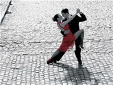 Cuadro canvas couple dancing tango Cuadro canvas couple dancing tango