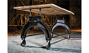Mesa de comedor madera industrial Lek
