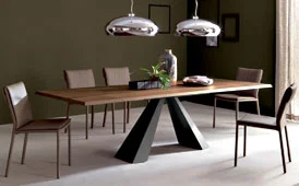 Mesa de comedor extensible madera Moderna Eliot Mesa de comedor extensible madera Moderna Eliot
