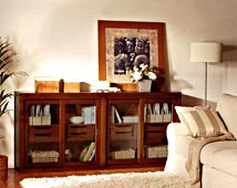 Vitrina con cajones Colonial sencilla Seri Vitrina con cajones Colonial sencilla Seri