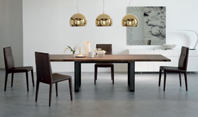 Mesa de comedor extensible industrial Sigma Cattelan