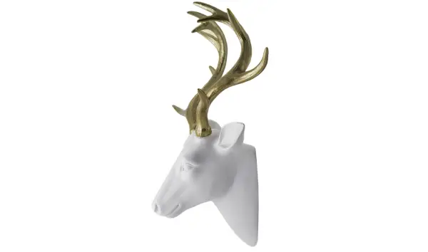 Rudolf Cabeza Blanca Astas Oro